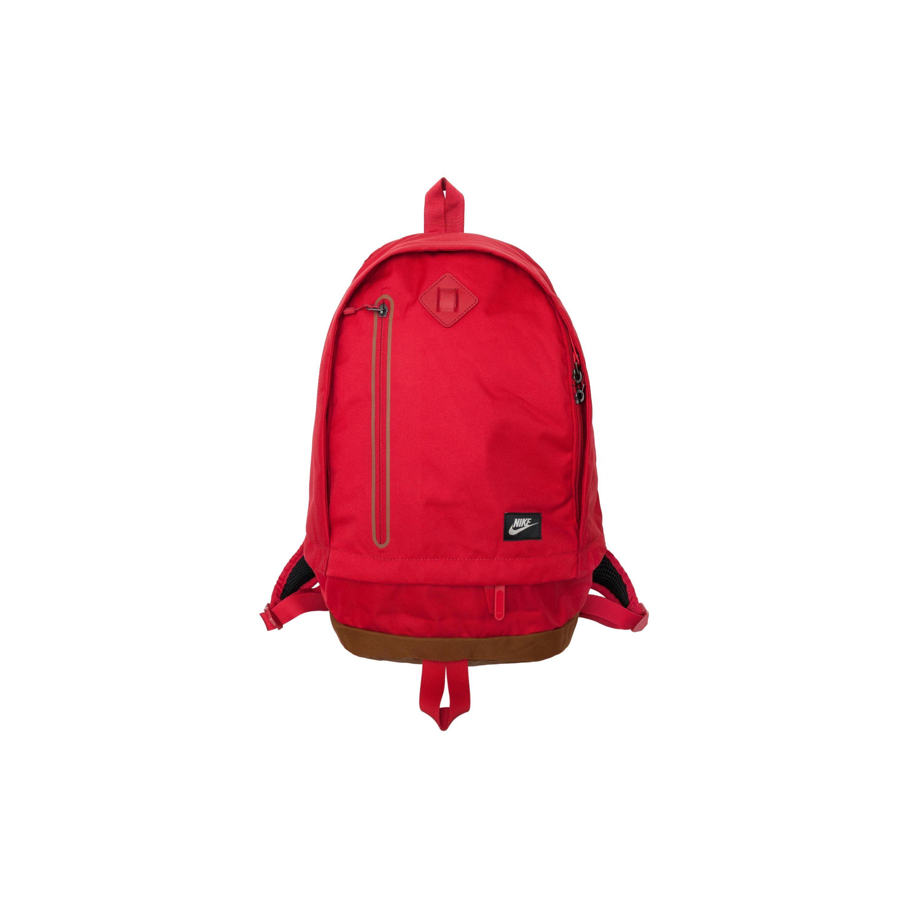 Nike Retro Sports Casual Simple Polyester Laptop Backpack Unisex Backpack Red BZ9729-625 Red