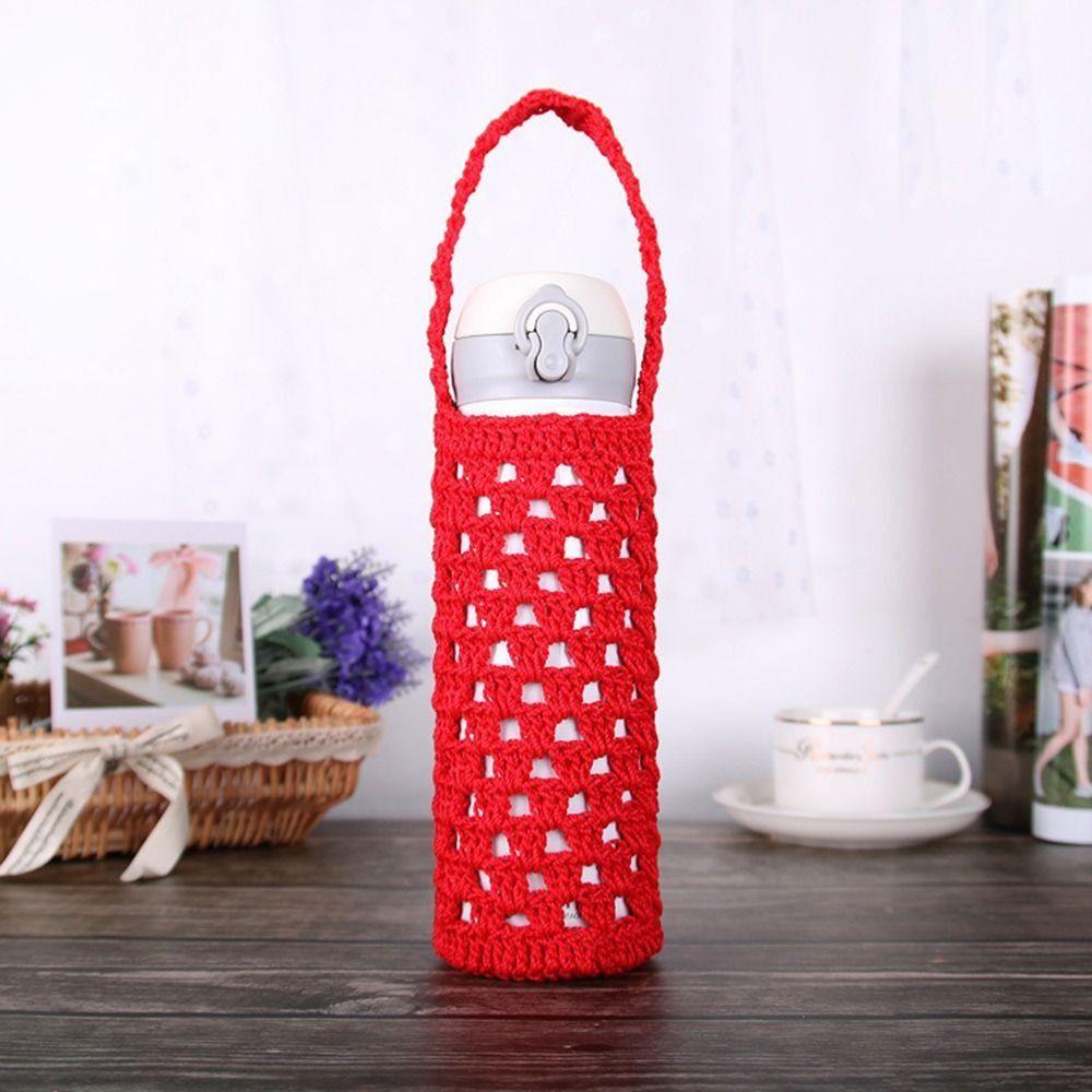 Reusable Cup Sleeve Pouch Knitted Water Bottle Bag Water Bottle Cover Water Bottle Accessories