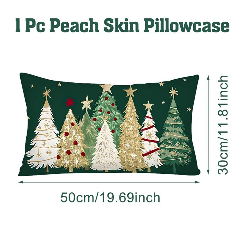 Christmas Pillow Cover Merry Christmas Party Decoration 2025 Xmas Christmas Tree Pillow Cover New Year Gift 2026