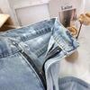 Pear-shaped Wide-leg Jeans Women's Spring New Women's Clothing Small Straight Loose and High Floor-mopping Pants