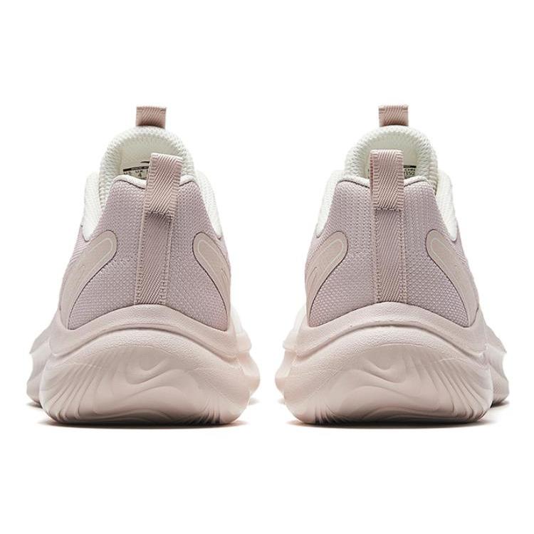 Anta Lingyun Casual Slip Resistant Abrasion Resistant Low top Running Shoes Women's Ivory White Powder 922335550-2