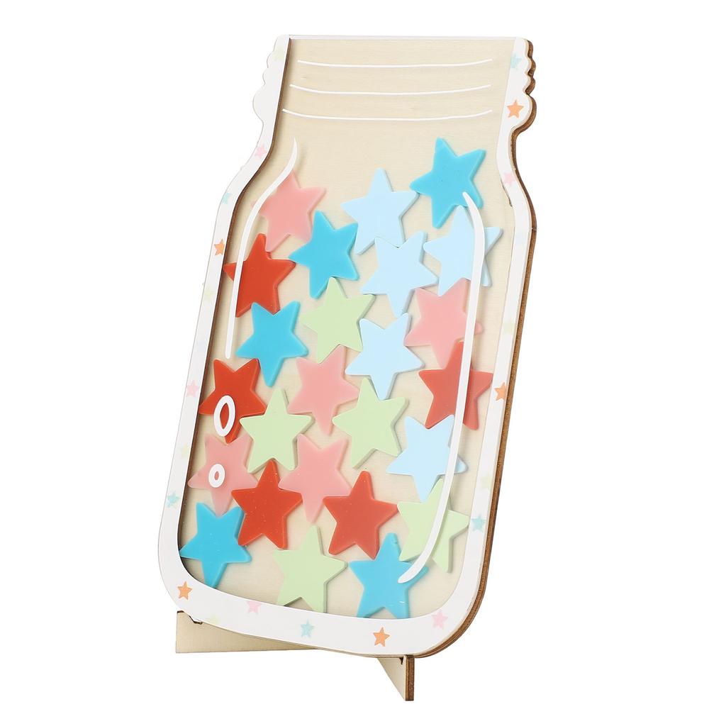 Reward Jar for Kids Solid Wood Magnetic Positive Behavior Incentive Toddlers Potty Training Reward Jar for School