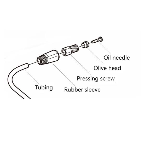 20Pcs GUB BH90 Replacement Bike Oil Needle Olive Head Set for SHIMANO