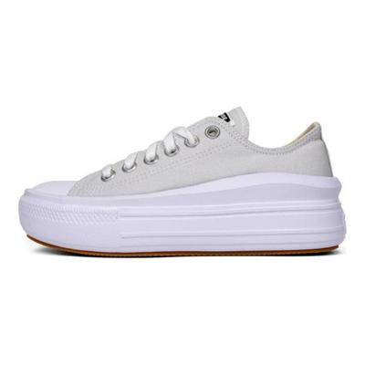 Chuck Taylor All Star Move Platform Low Barely Grey Damskie Sneakersy Białe Czarne A13500C