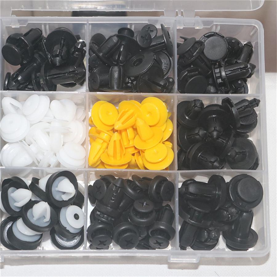 150Pcs Plastic Car Door Panels Bumper Cover Fender Fasteners Trim Clip Boxed Kit