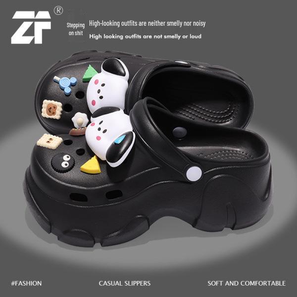 Women's Thick-Soled Height-Increasing Platform Beach Clog Sandals