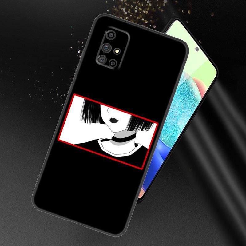Sad Japanese Anime Aesthetic Phone Case For Samsung A21 A30 A50 A52 S A13 A22 A32 4G A23 A33 A53 A73 5G A12 A31 A51 A70 A71 A72