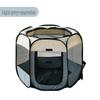 Octagonal Pet Playpen: Folding Cage & Bed for Cats and Dogs