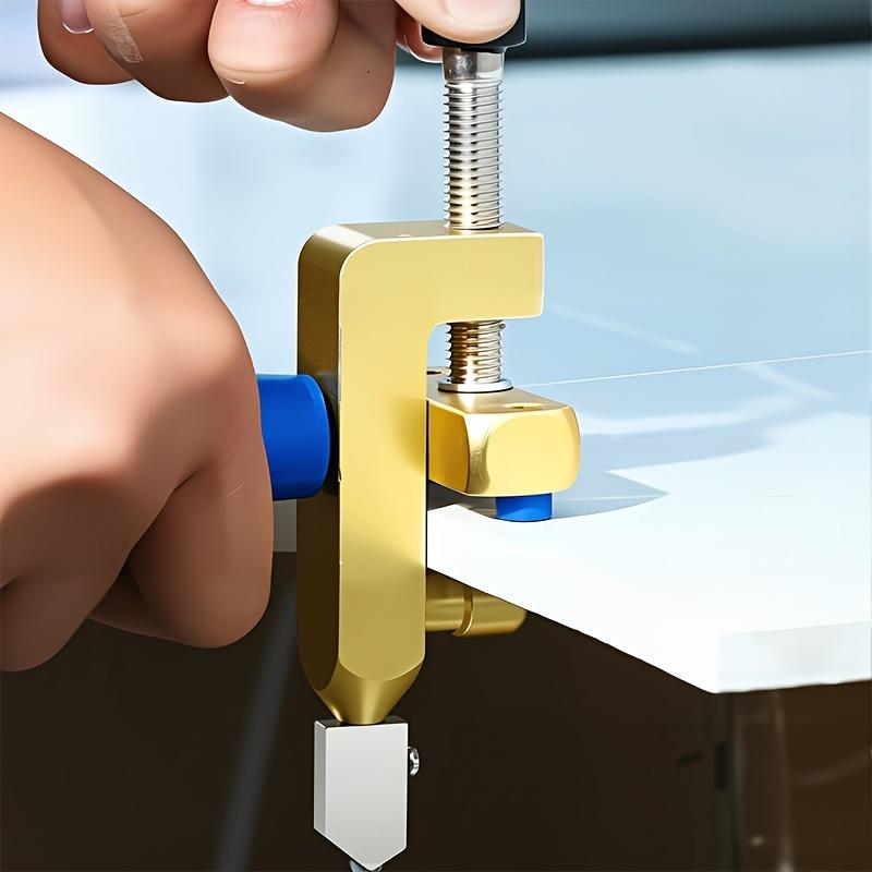 2-in-1 High Precision Glass & Ceramic Tile Cutter - Designed for Home and Professional Projects, Alloy Blade, Non-Collapsible, Easy Assembly
