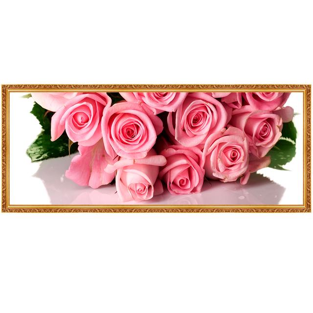 

Простое современное красивое растение цветок тюльпан роза украшение живопись прикроватная креативная фреска гостиная фон стена 60cm×120cm NoFrame