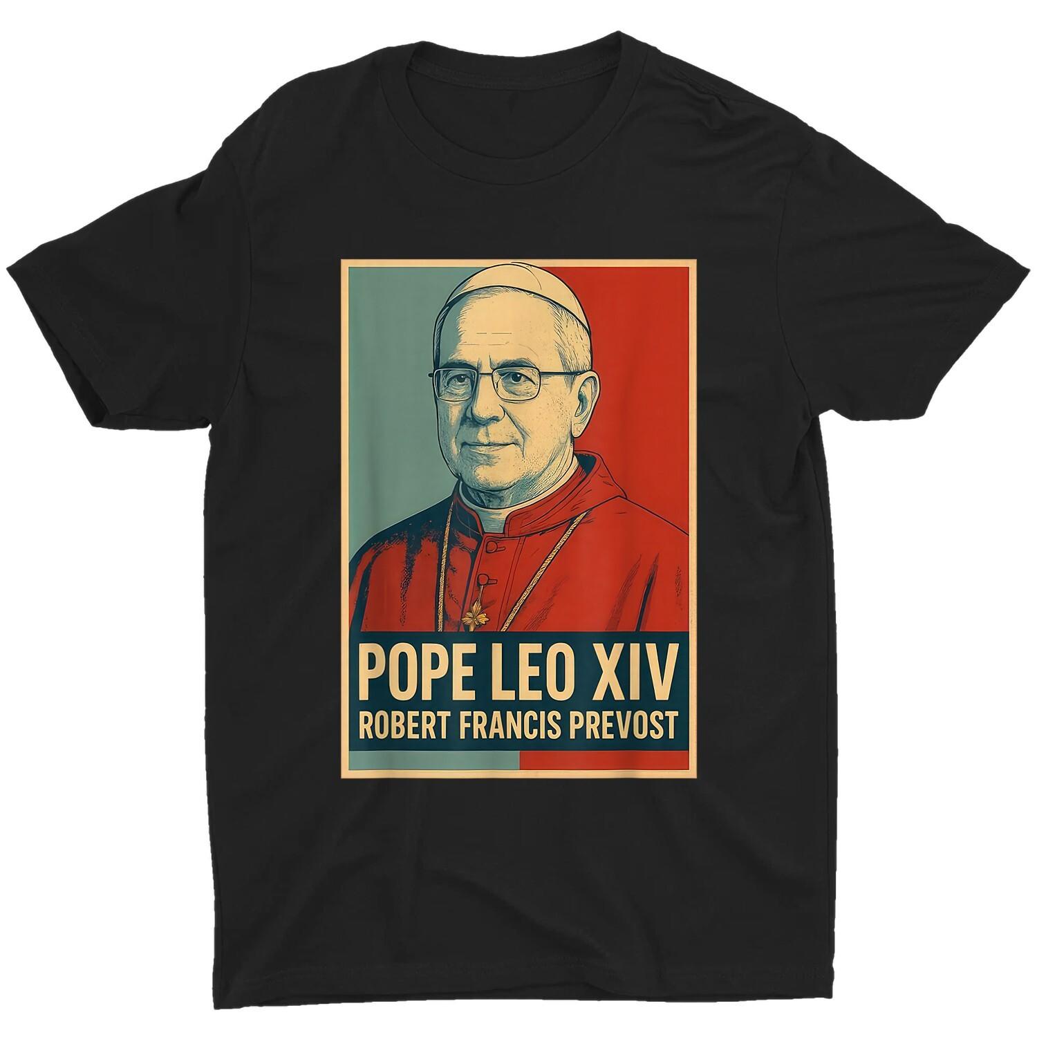 Cardinal Robert Prevost Shirt Pope Leo XIV Tee Unisex T-Shirt XL