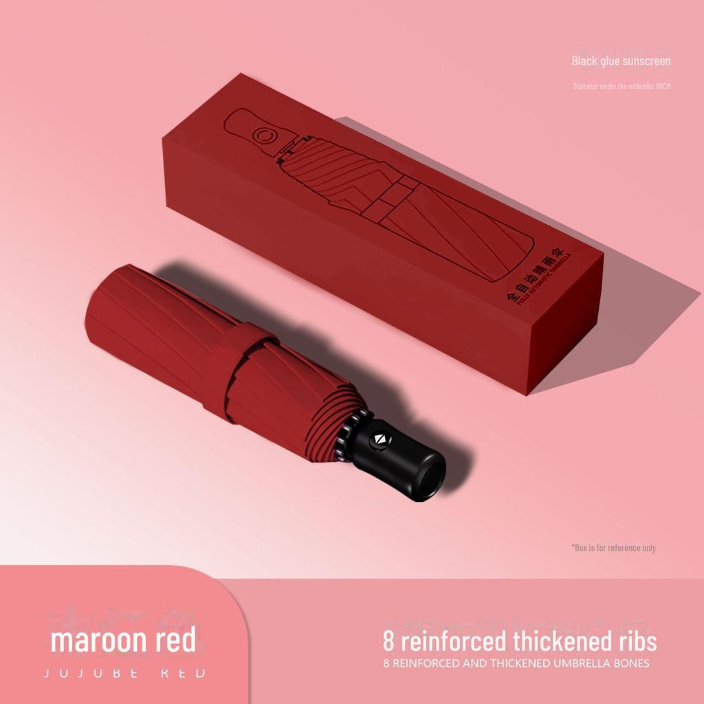 Automated 24-Bone Folding Umbrella, High-Grade Men's Dual-Use for Sun and Rain