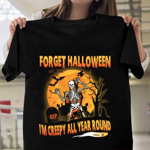 Leggings Halloween "I'm With Creepy" Avec Squelette - Taille M, Neuf Avec étiquette, Style Junior
