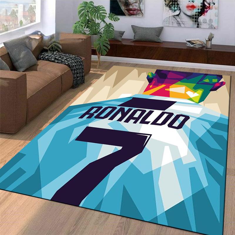 Geometryczny Dywan Ronaldo 7 z Kolorowym Abstrakcyjnym Wzorem Nadaje się do użytku jako antypoślizgowy do salonu sypialni sof