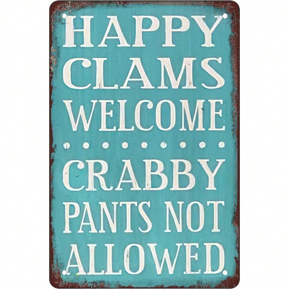 Retro Tin Metal Sign Wall Art Vintage Rustic Kitchen Decor 8x12 Inch Pub Bar Cafe