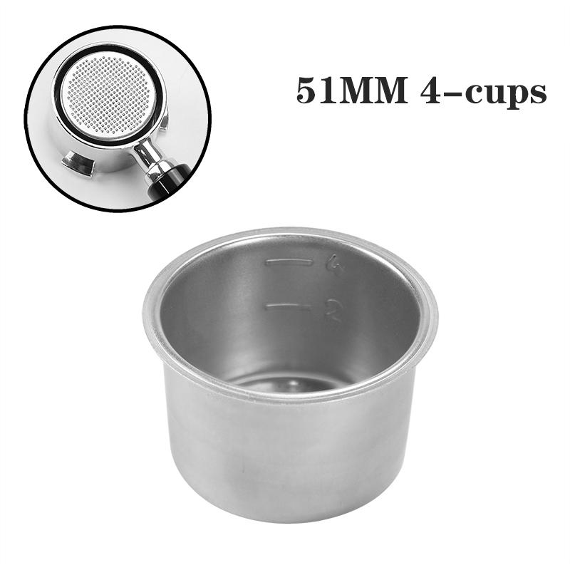 51Mm Coffee Filtration Basket Spare Stainless Steel For Delonghi Bottomless Portafilter Espresso Good Accessories Barista Tool