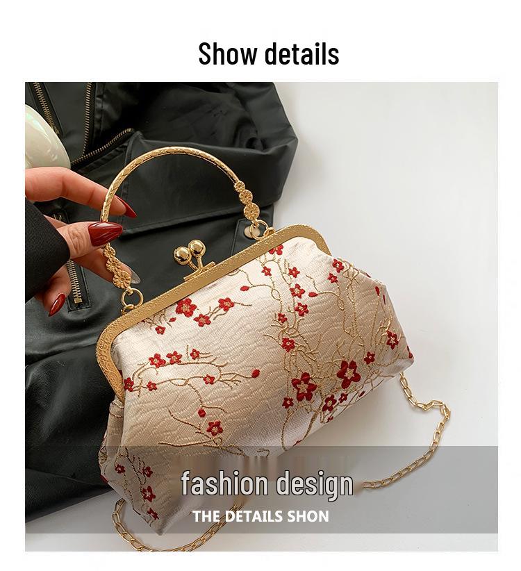 2024 Summer Chinese Style Shell Chain Bag: Fashionable Crossbody and Shoulder Handbag for Women