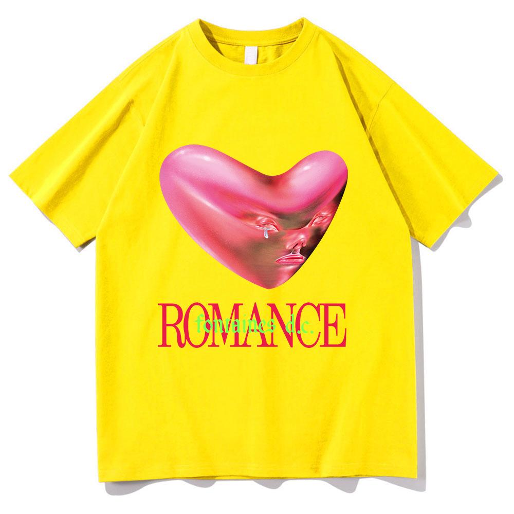 Retro Fontaines D.C. Romance T Shirt New Fashion Men/Wmen Aesthetic Funny T-Shirt Unisex High Quality Hip Hop Cotton Tees Shirts
