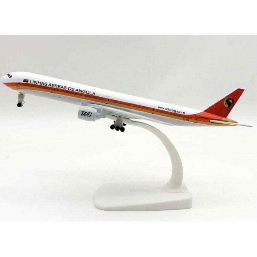 20cm Die-cast Model Airplane, Boeing 777 Angola Airlines Edition, 1pc