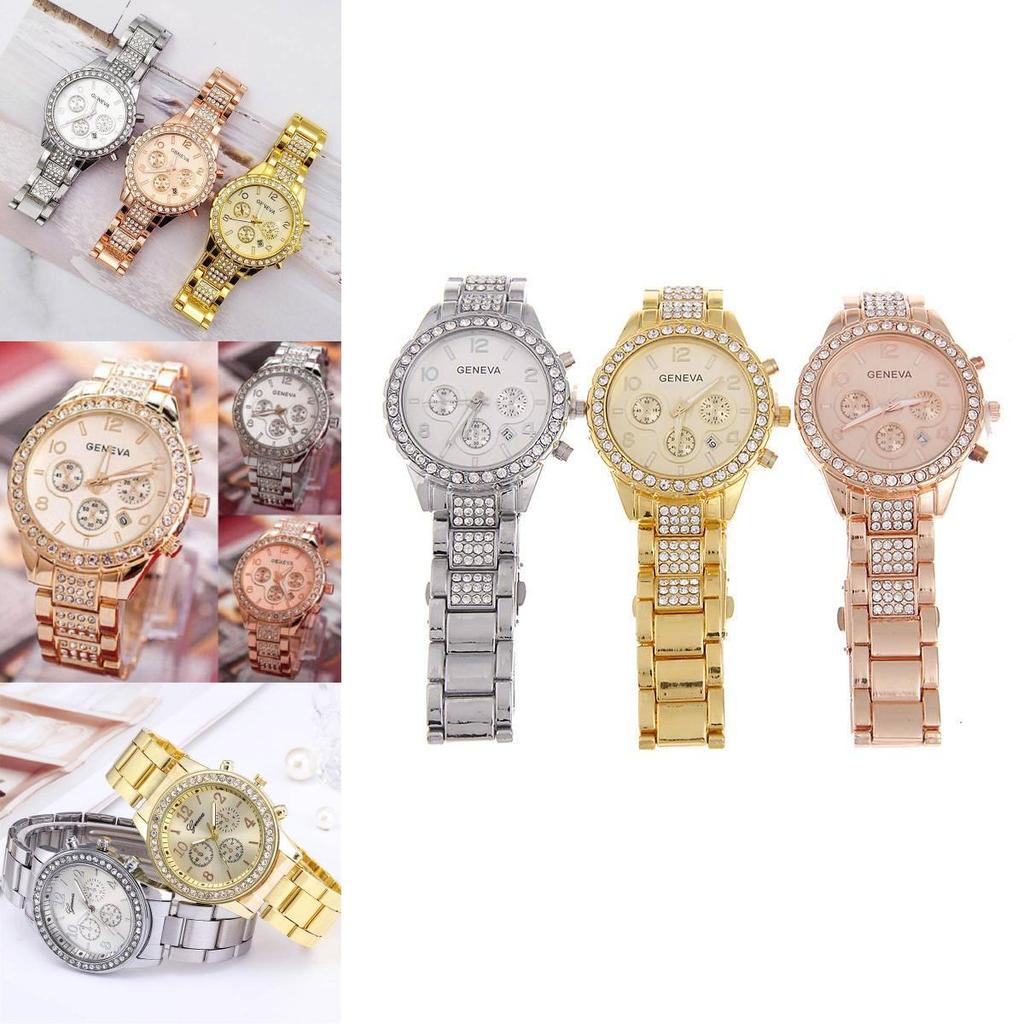 Elegant Alloy Band Men's Business Watch With Accents And Calendar Quartz Movement