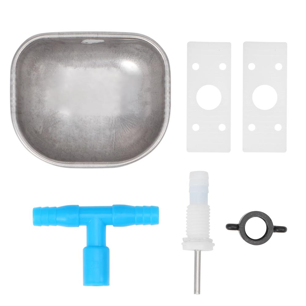 5 Stück Edelstahl Automatische Kaninchen Tränke Nippel Trinkschale Tränke Farmzubehör Große Schale