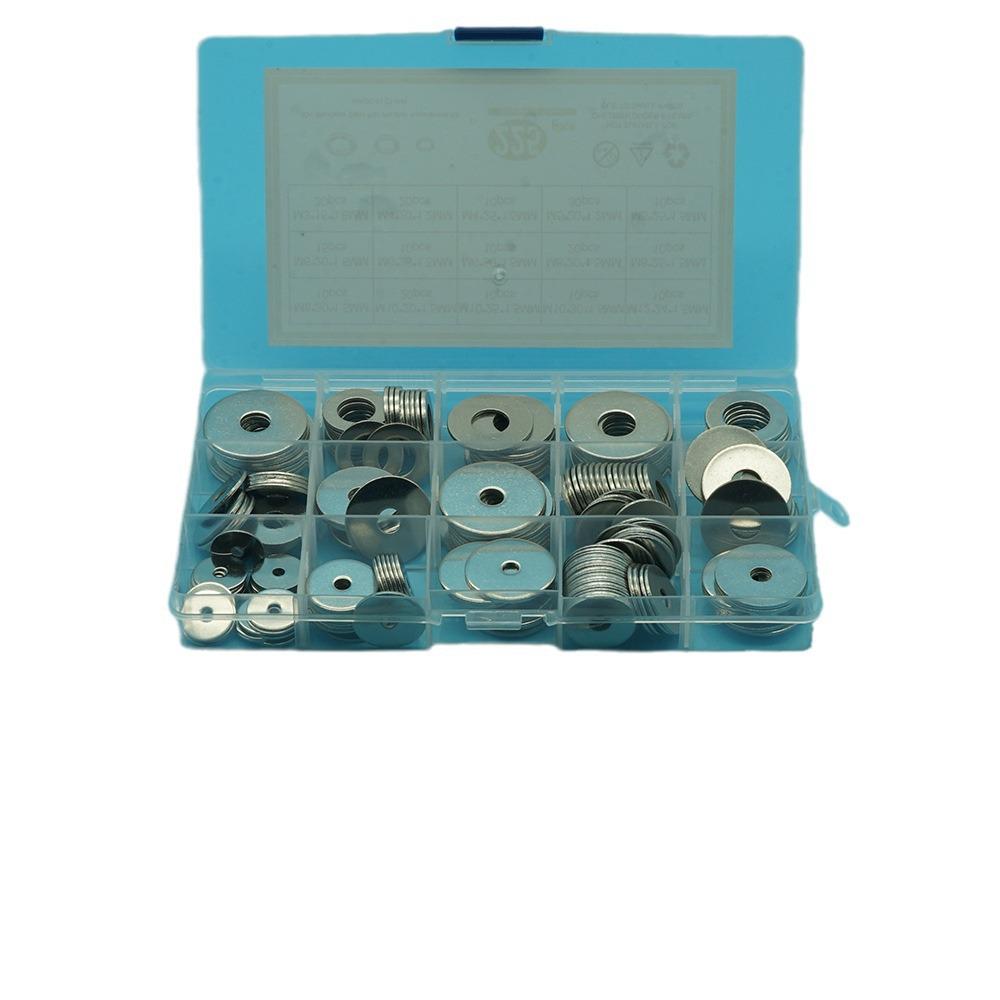304 Stainless Steel Washer/Gasket Set, M3-M12, 15 Sizes