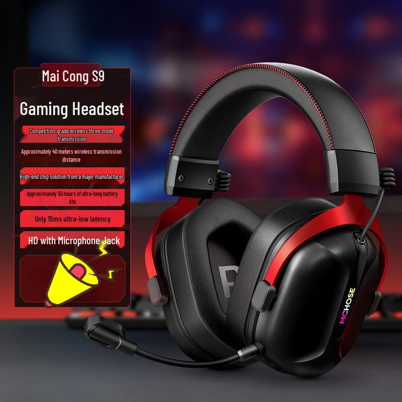 9-Mode Wireless Bluetooth E-Sports Headset with Mic and 3-Level Sound ID