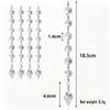 Acrylic Snowflake & Water Drop Beaded Ornaments - Christmas Tree Decoration in 12 Colors