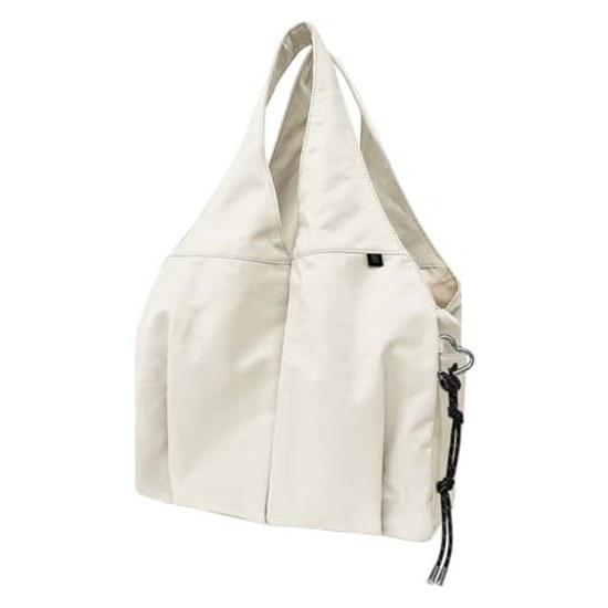 Giselle Tote Bag Large Capacity A4 Lightweight 8 Pocketswaterproof Pocket Equipped Water-repellent Nylon Shoulder Mothers Commuting School Travel