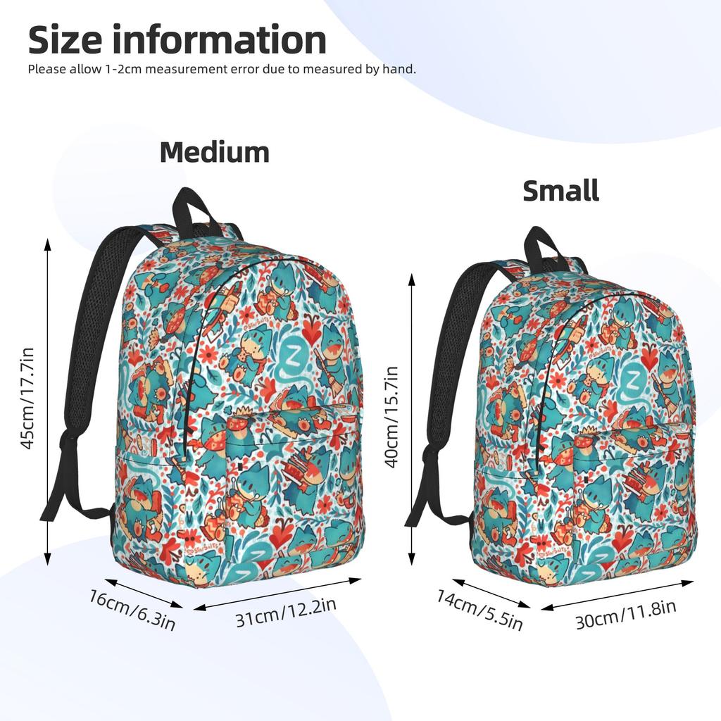 Fashion Cartoon Pokemon Theme Backpack  Mochilas Casual Travel Sturdy Shoulder Rucksack