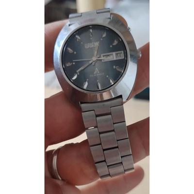 Used ORIENT 23JEWELS Automatic Men's Watch Day-Date Vintage