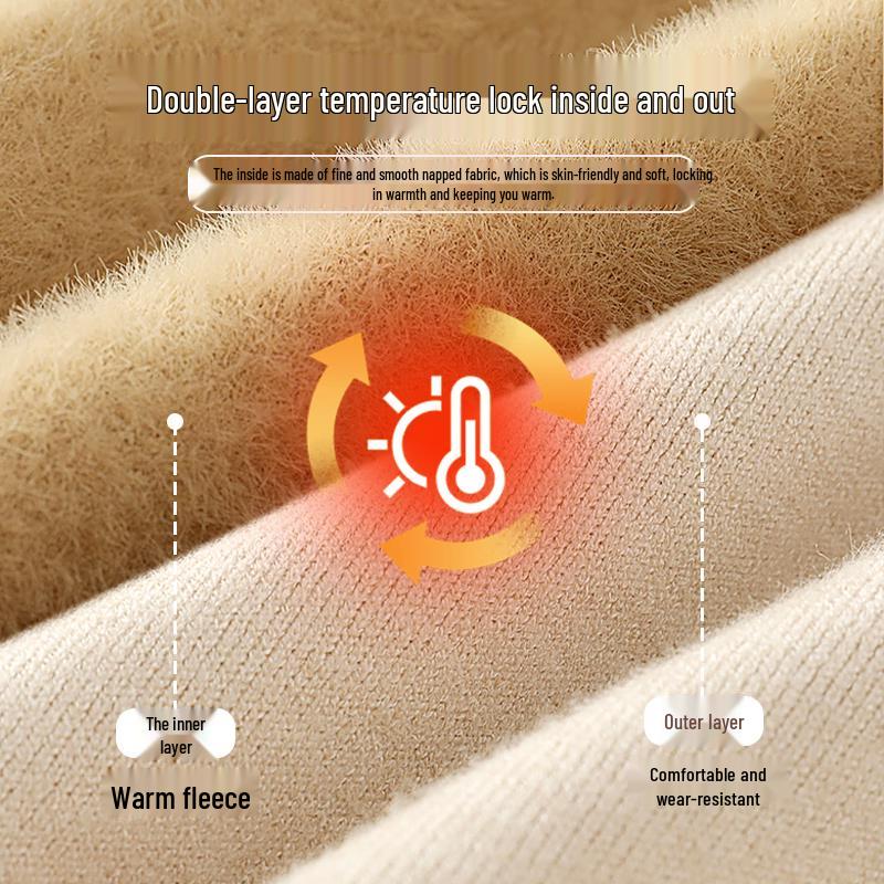 VANCL Men's Fleece-Lined Thermal Pullover Sweater