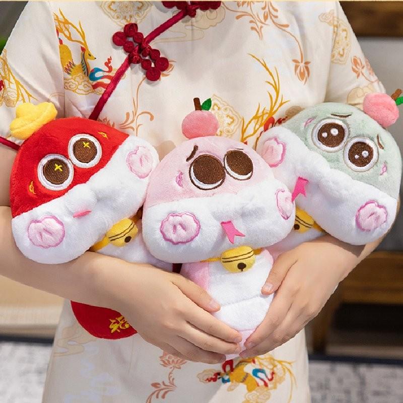 2025 Mascot Snake Plush Toy Dolls Room Decoration Ornaments Spring Festival Gift