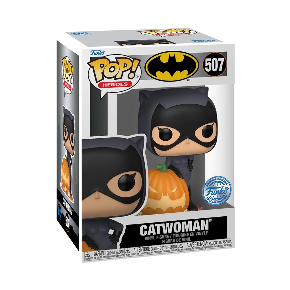 Catwoman Figure Funko DC Comics 2024 Q2 CATWOMAN DC SUPER HEROES Funko (WITH PUMPKIN)