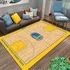 Tappeto con motivo del campo da basket dei Golden State Warriors per Decorazione della Casa Adatto per l'uso come antiscivolo per soggiorno camera da letto divani