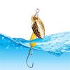 5Pcs Long Shot Spoon Baits Fishing Lures Treble Hook Metal Spoon Spinner Baits Sequins Crankbait Artificial Baits