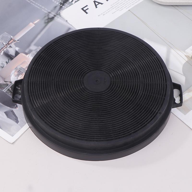 1Pc Active Carbon Filter For Extractor Hood Round Active Charcoal Filter For Exhaust Hoods Circulation Range Hood Carb Box