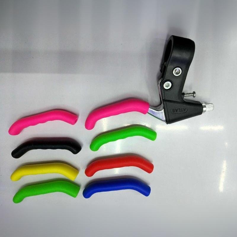 1Pair Bike Brake Lever Cover Silicone Brake Lever Grip Protector Anti-Slip Brake Handle Protection Covers Sleeve