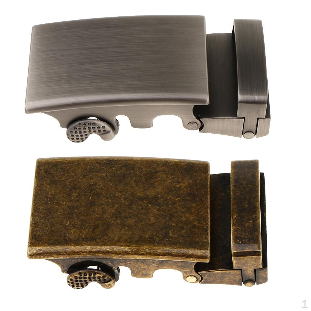 6pcs Mens Ratchet Belt Buckle, Automatic Slide Buckle for Strap 34-36mm