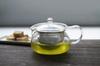 HARIO Teapot, Heat-Resistant Glass Teapot with Mochimaru Basket Mesh, See-Through Design