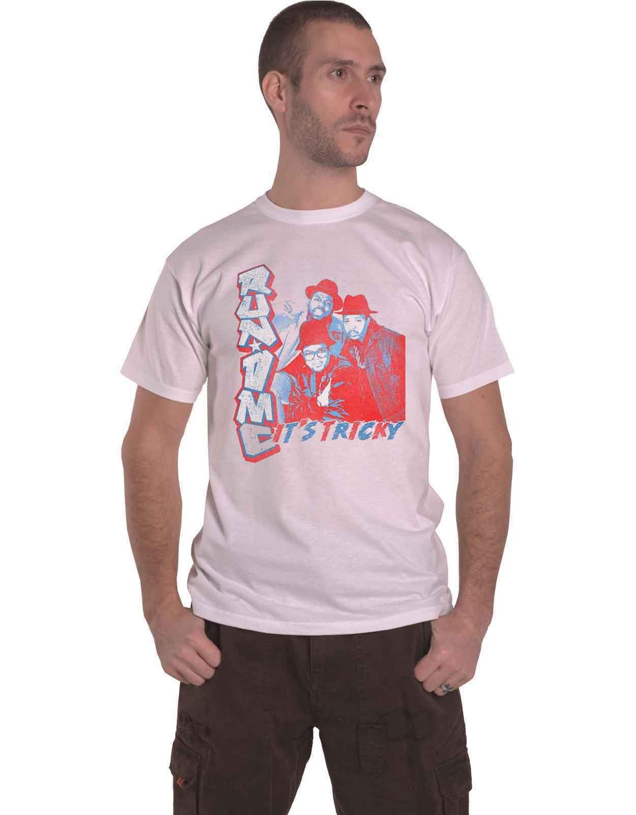 Футболка Run DMC Its Tricky Логотип группы новая Официальная Мужская Белая Унисекс Футболка L