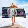 Vintage Dollar Print Beach Towel Beach Quick Drying Bath Towel Microfiber Beach Towel Seaside