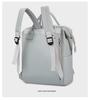 New Large Capacity Solid Color Multifunctional Mommy Backpack for Outdoor Baby Care