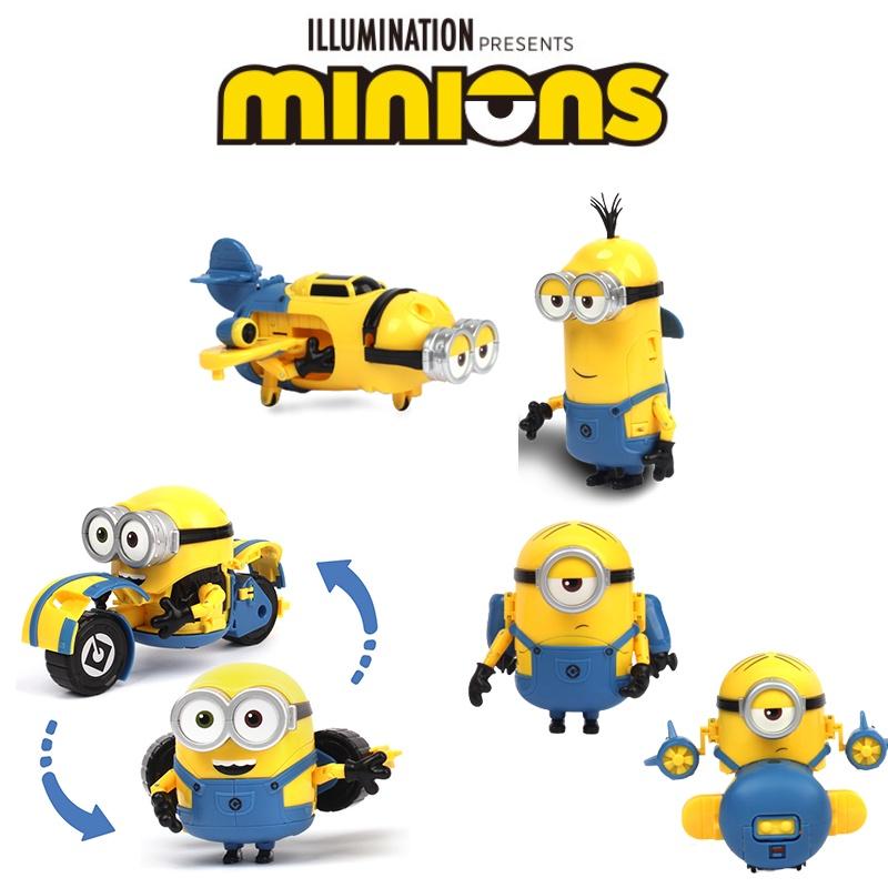Ich – Einfach unverbesserlich Minions Kevin Stuart Bob Actionfigur Verformbares Modell Spielzeugauto Sammle die gesamte Serie für maximale Action!