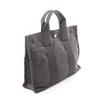 Used HERMES HerlinePM Tote Bag Nylon canvas Gray Used Women