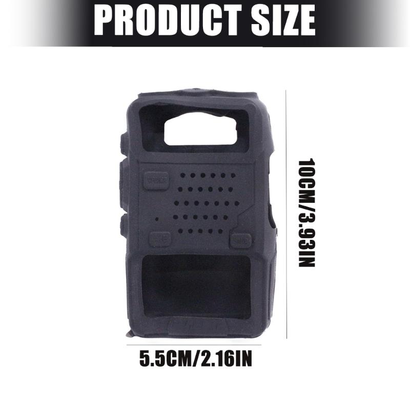 Capa de Silicone Ergonômica Macia com Proteção de Silicone de Corte Preciso Instala Facilmente Tampa de Silicone Removível para BF-UV5R