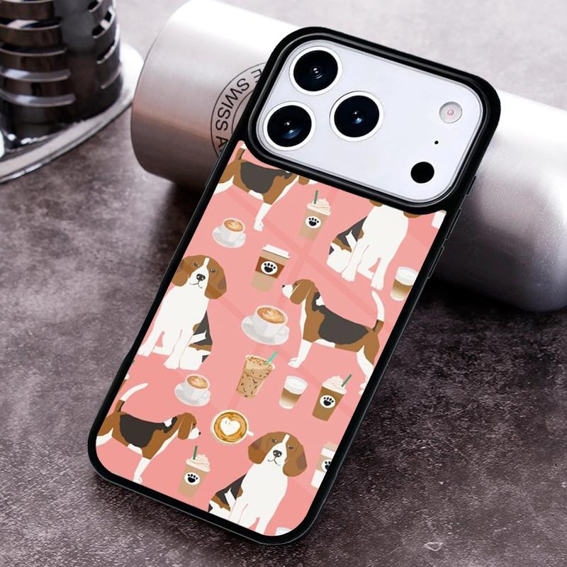 

Beagle Floral Dog Phone Case For iPhone 17 16 15 14 13 12 11 Pro Max Plus 17Air Soft Silicone Cover iPhone 15 Plus
