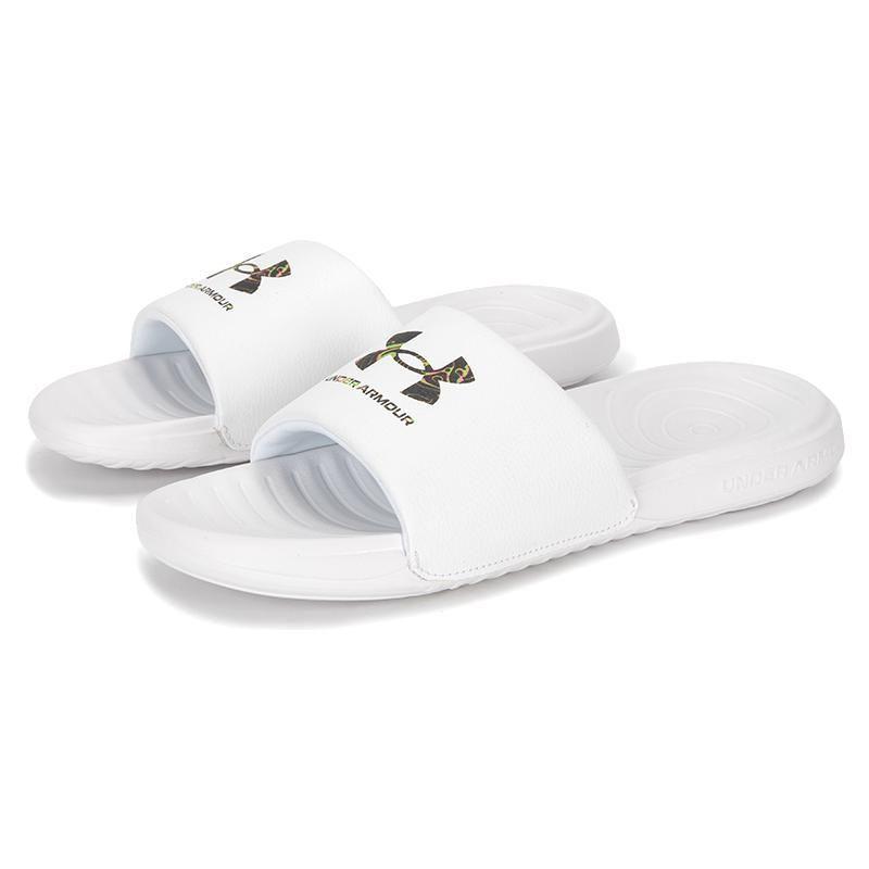 Under Armour Ansa Graphic Logo Men's White Slides 3024435-106