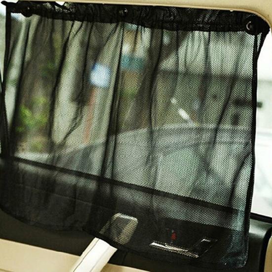 1 זוג וילון הצללה רשת בד עיצוב רכב וילון פנים לעיצוב