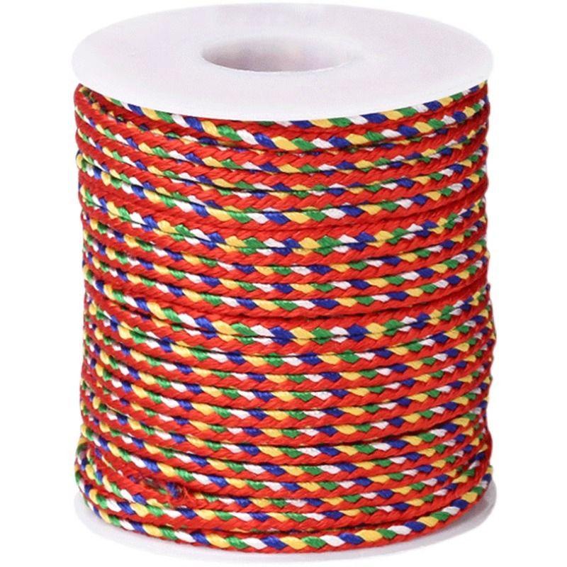 Thread DIY Woven Red Carrying Strap Dragon Boat Festival Five-Color Rope Bracelet Braid Rope Necklace Diamond Beaded Thread Five-Color Thread
